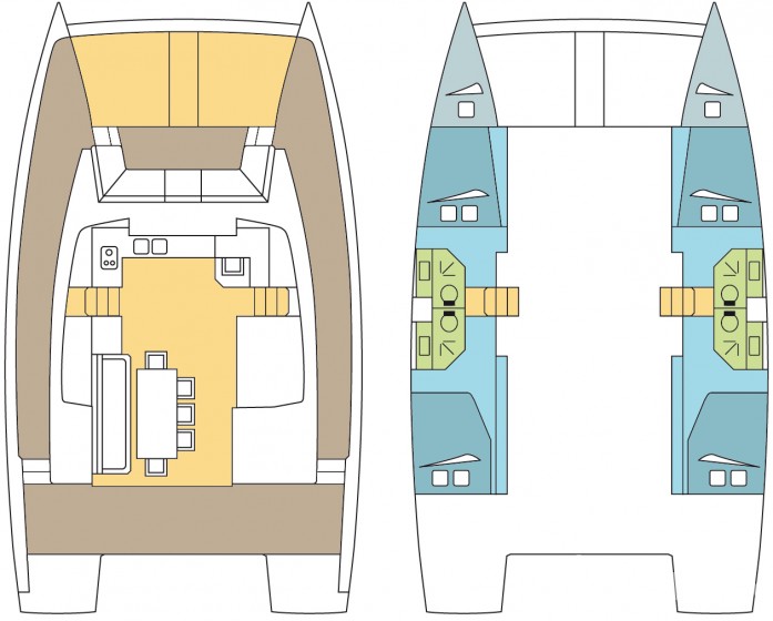 Bali 4.3 - 4 + 2 cab. - Yacht Charter Sailica