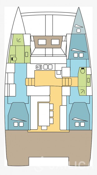 Bali 4.1 - Yacht Charter Sailica