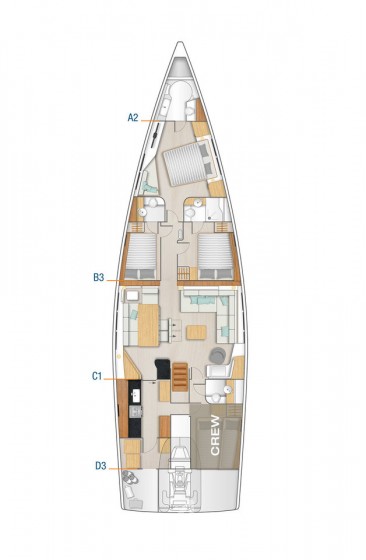 Hanse 675 - 3 cab. - Yacht Charter Sailica