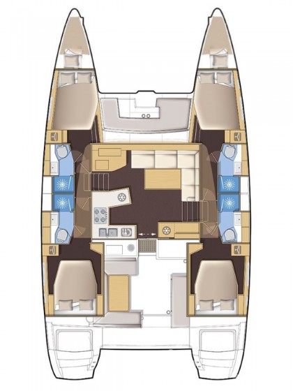 Lagoon 450  Flybridge - Yacht Charter Sailica