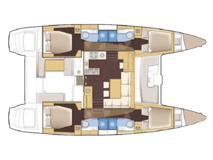 Lagoon 450 S - 4 + 2 cab. - Yacht Charter Sailica