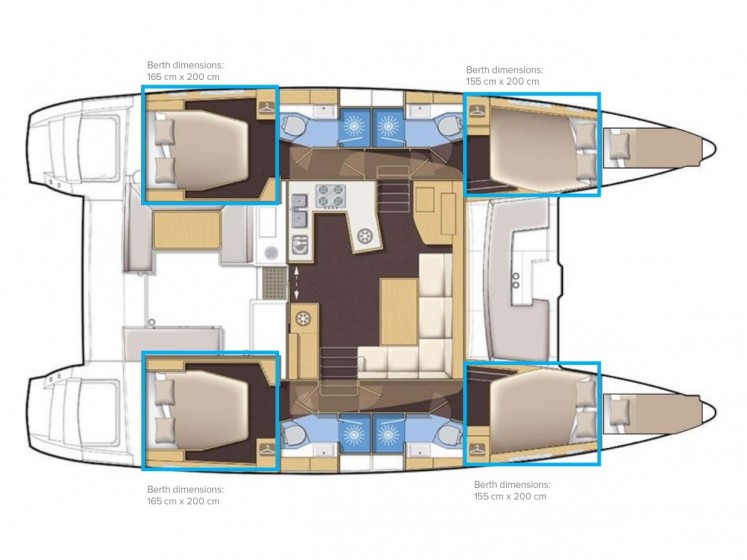 Lagoon 450  Flybridge - Yacht Charter Sailica