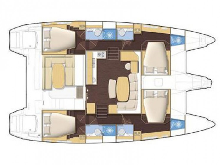 Lagoon 450  Flybridge - Yacht Charter Sailica