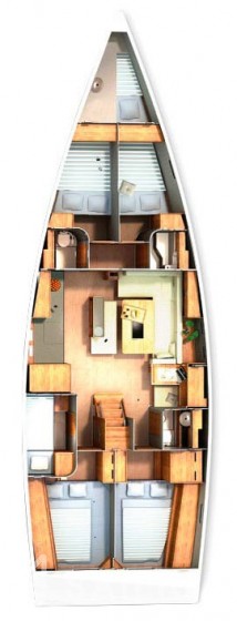 Hanse 505 - 5 + 1 cab. - Yacht Charter Sailica