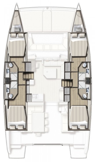 Bali 4.5 - 4 + 2 cab. - Yacht Charter Sailica