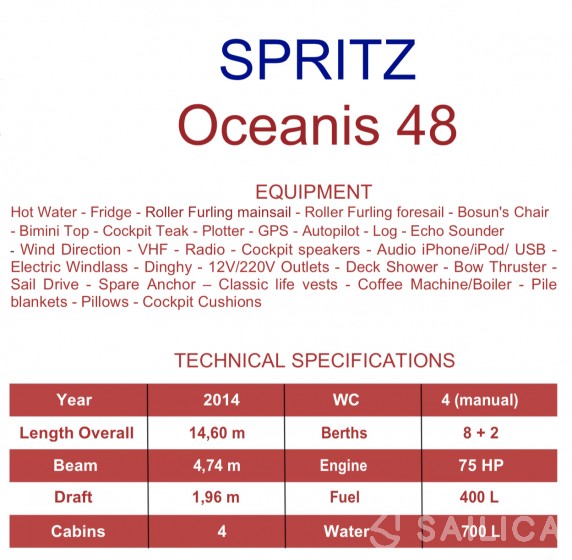 Oceanis 48 - Yacht Charter Sailica
