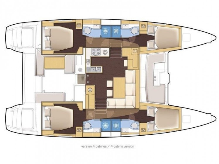 Lagoon 450 S - 4 + 2 cab. - Yacht Charter Sailica