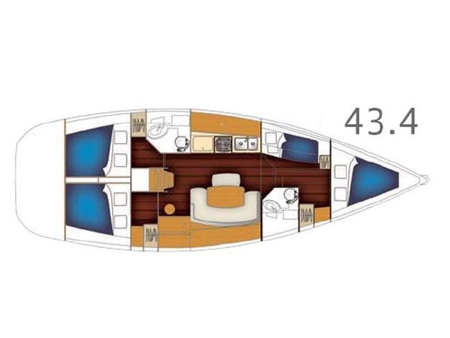 Cyclades 43.4 - Yacht Charter Sailica