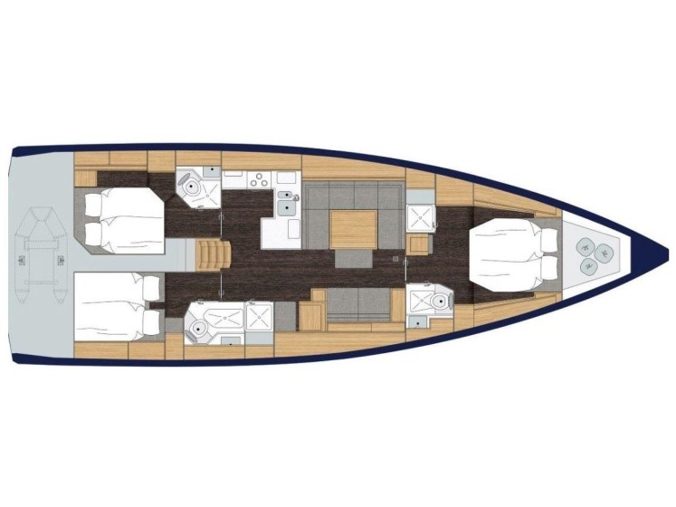 Bavaria C50 Style - 3 + 1 cab. - Yacht Charter Sailica