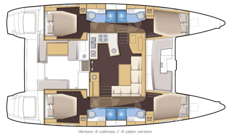 Lagoon 450  Flybridge - Yacht Charter Sailica