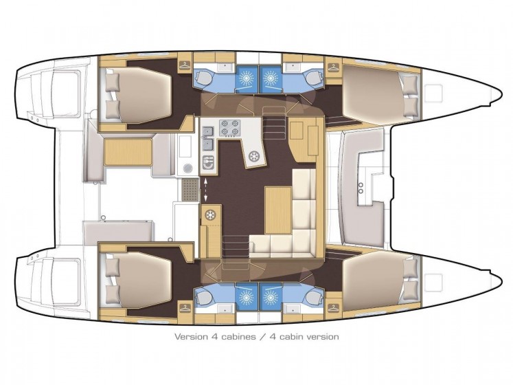 Lagoon 450  Flybridge - Yacht Charter Sailica