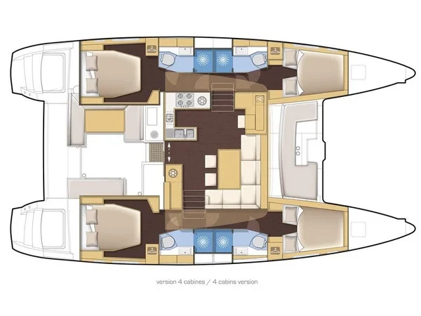 Lagoon 450  Flybridge - Yacht Charter Sailica