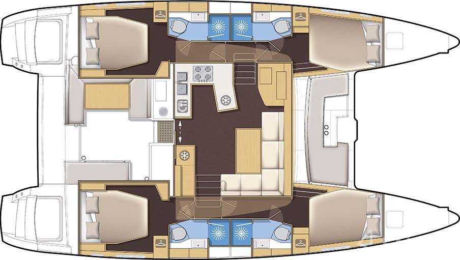 Lagoon 450  Flybridge - Yacht Charter Sailica