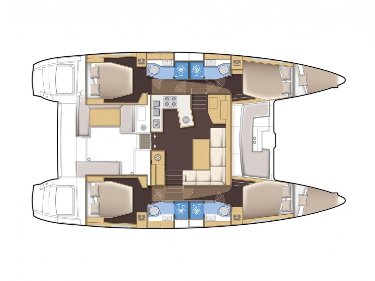 Lagoon 450  Flybridge - Yacht Charter Sailica
