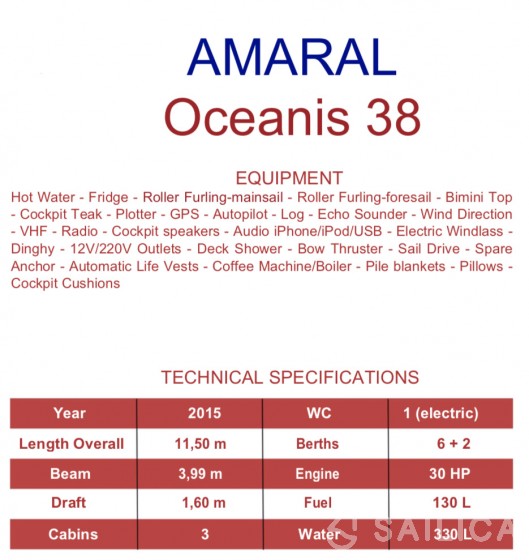 Oceanis 38 - Yacht Charter Sailica