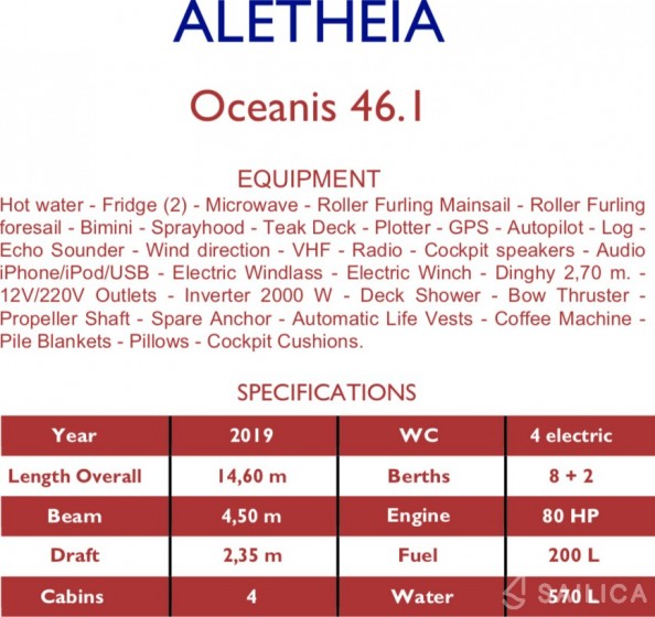 Oceanis 46.1 - Yacht Charter Sailica