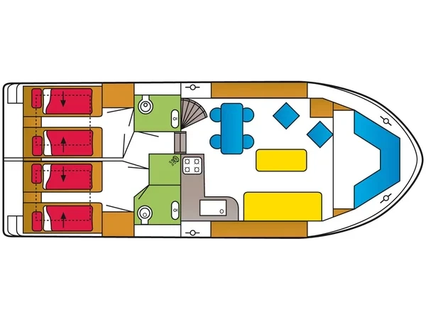 De Drait Safari Houseboat 1050 - Yacht Charter Sailica