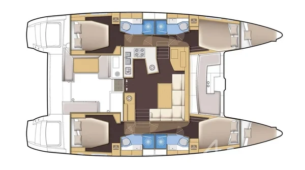 Lagoon 450  Flybridge - Yacht Charter Sailica