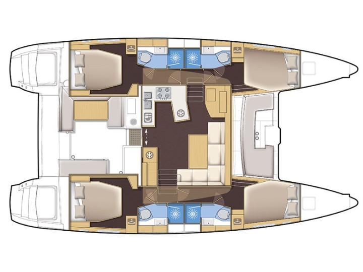 Lagoon 450  Flybridge - Yacht Charter Sailica