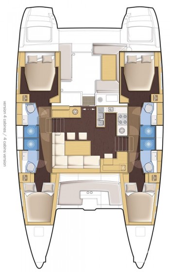 Lagoon 450  Flybridge - Yacht Charter Sailica