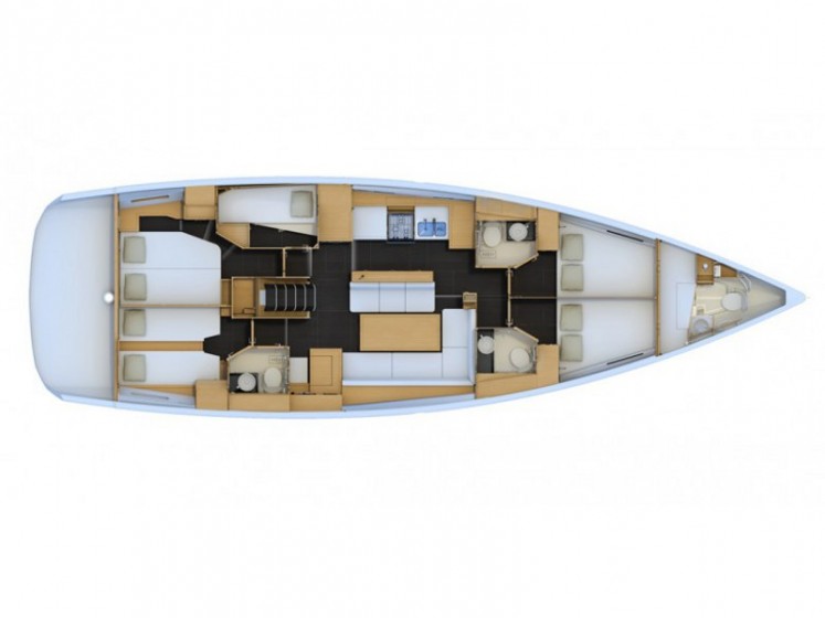 Jeanneau 54 - 6 cab. - Yacht Charter Sailica