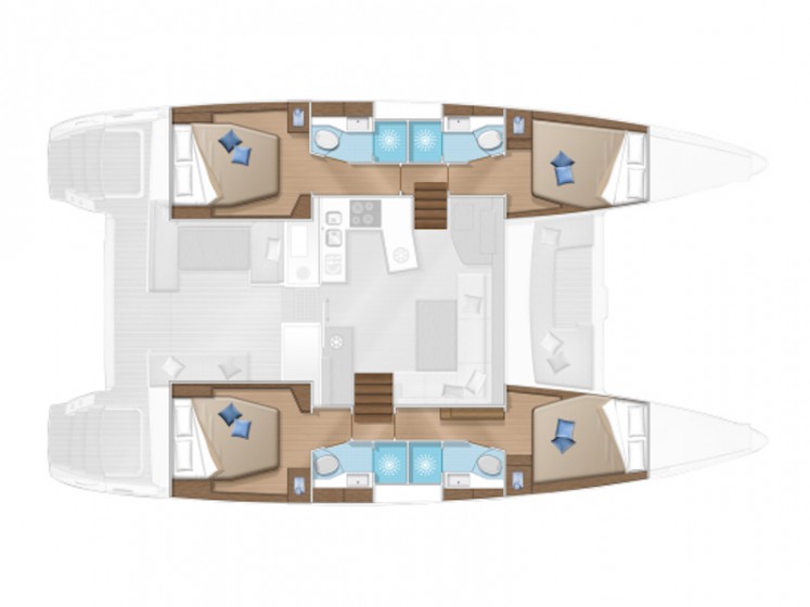 Lagoon 450  Flybridge - Yacht Charter Sailica