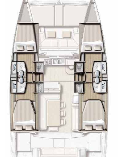 Bali 4.1 - Yacht Charter Sailica