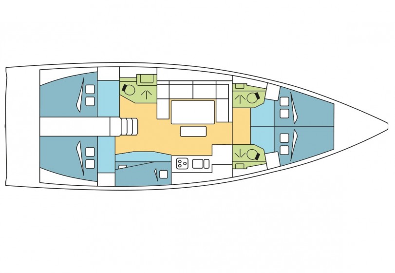 Dufour 460 GL - 5 cab. - Yacht Charter Sailica