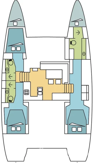 Lagoon 450 S - 4 + 2 cab. - Yacht Charter Sailica