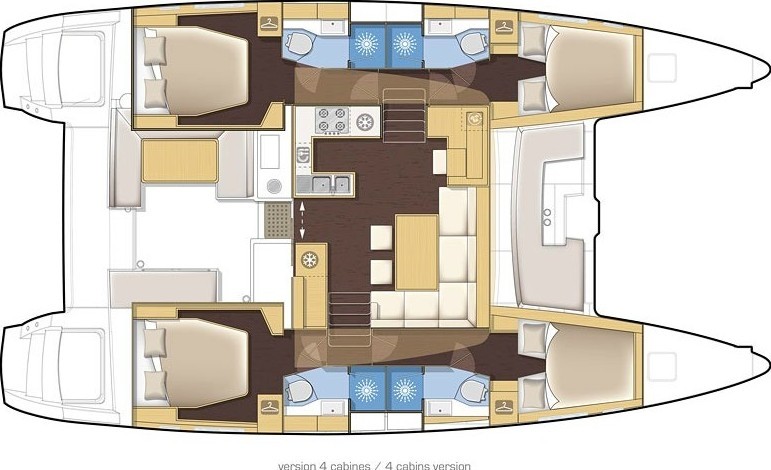 Lagoon 450  Flybridge - Yacht Charter Sailica
