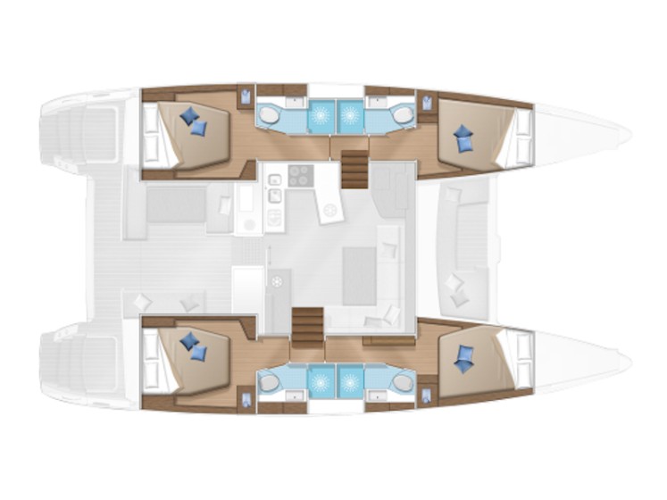 Lagoon 450  Flybridge - Yacht Charter Sailica