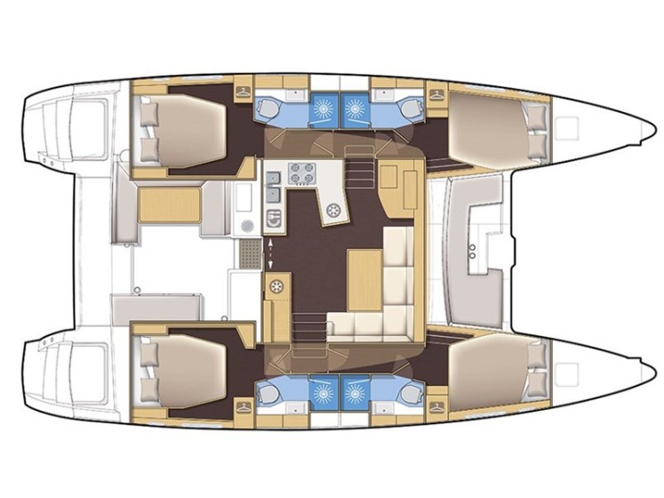 Lagoon 450 S - 4 + 2 cab. - Yacht Charter Sailica