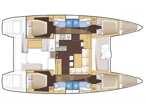 Lagoon 450 S - 4 + 2 cab. - Yacht Charter Sailica