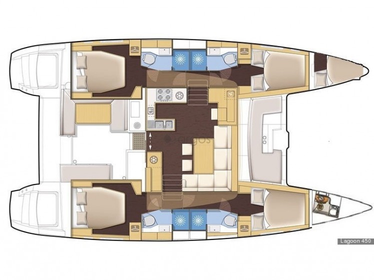 Lagoon 450  Flybridge - Yacht Charter Sailica