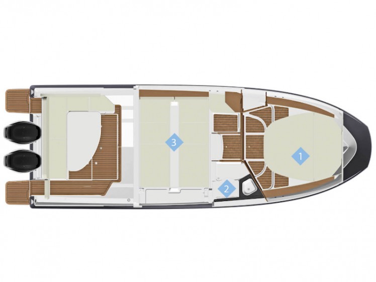 Quicksilver Activ 905 Weekend - Yacht Charter Sailica