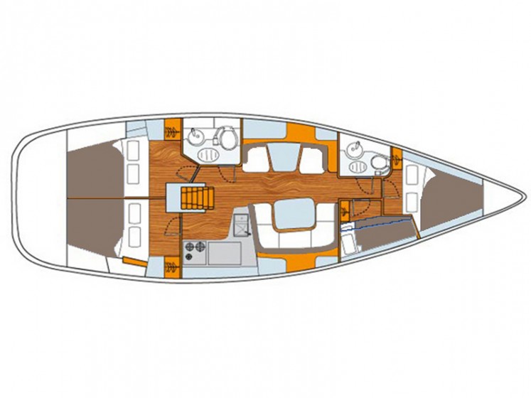 Sun Odyssey 43 DS - Yacht Charter Sailica