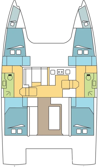 Nautitech 40 open NEW - 4 + 2 cab. - Yacht Charter Sailica