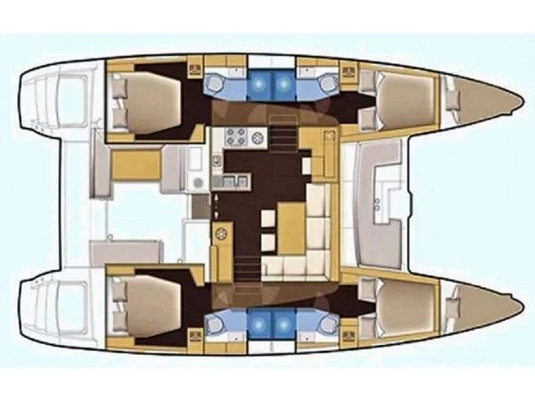 Lagoon 450 S - 4 + 2 cab. - Yacht Charter Sailica