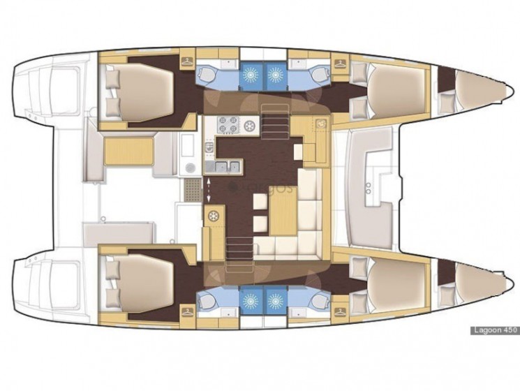 Lagoon 450  Flybridge - Yacht Charter Sailica