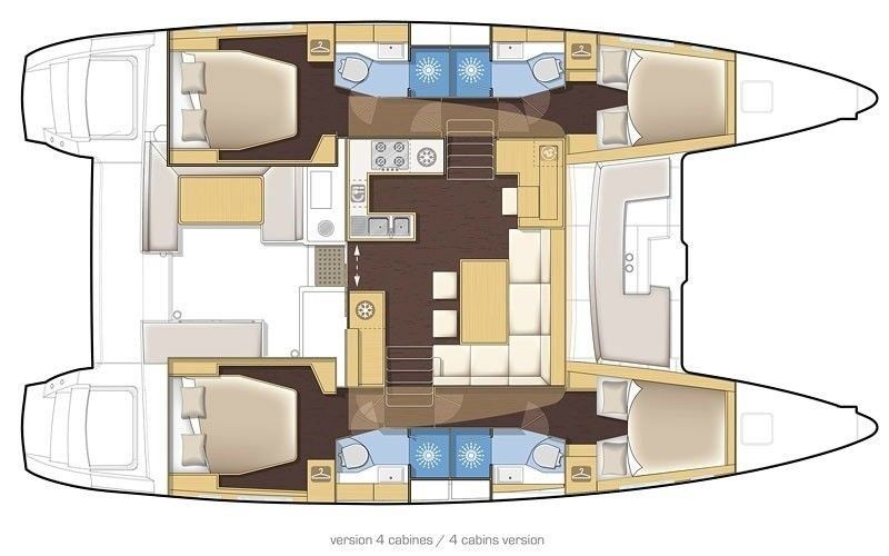 Lagoon 450 S - 4 + 2 cab. - Yacht Charter Sailica