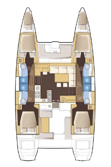 Lagoon 450  Flybridge - Yacht Charter Sailica