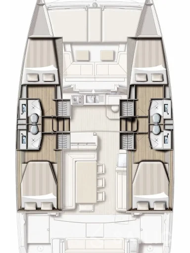 Bali 4.1 - Yacht Charter Sailica