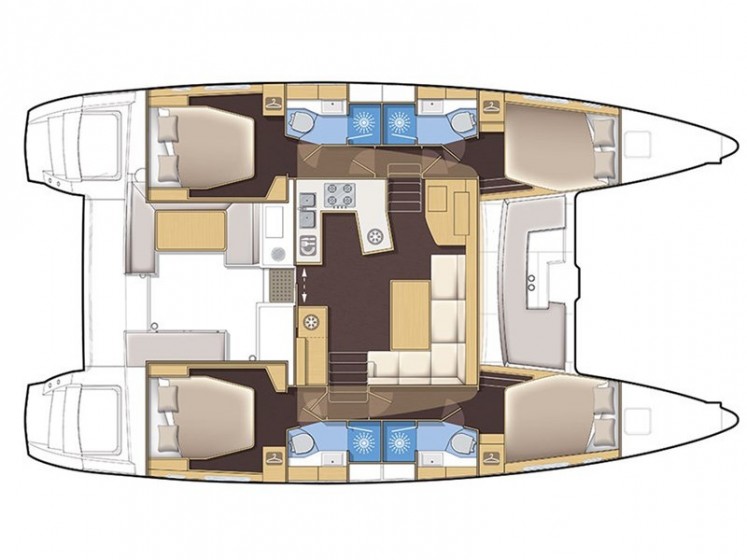 Lagoon 450 S - 4 + 2 cab. - Yacht Charter Sailica