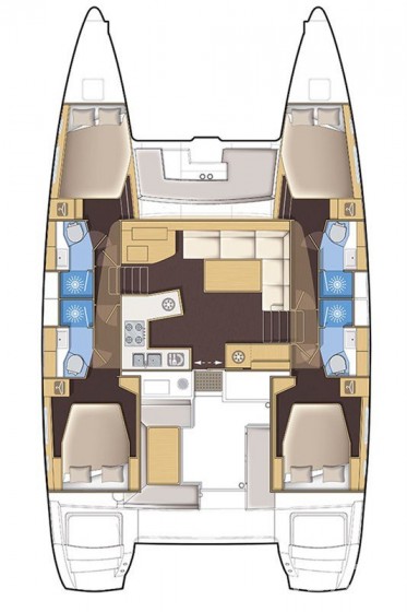 Lagoon 450 S - 4 + 2 cab. - Yacht Charter Sailica