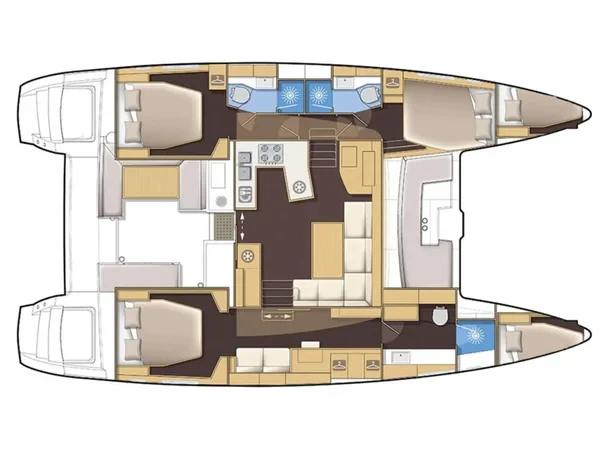 Lagoon 450  Flybridge - Yacht Charter Sailica