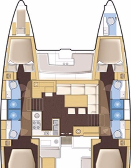 Lagoon 450  Flybridge - Yacht Charter Sailica