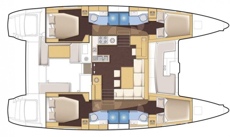 Lagoon 450  Flybridge - Yacht Charter Sailica