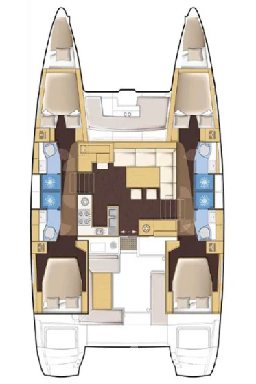 Lagoon 450  Flybridge - Yacht Charter Sailica