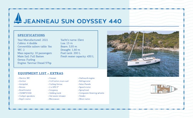 Sun Odyssey 440 - Yacht Charter Sailica