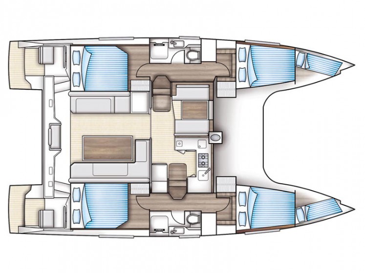 Nautitech 40 open NEW - 4 + 2 cab. - Yacht Charter Sailica